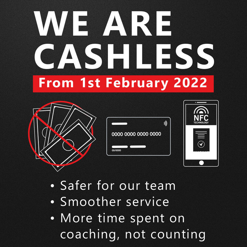 we are cashless